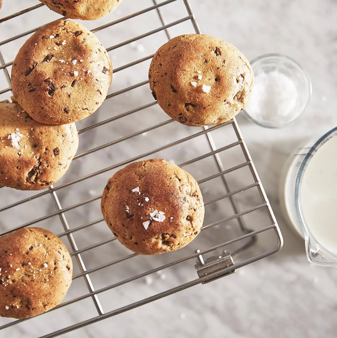 Cooling Rack with Freshly Baked Bread