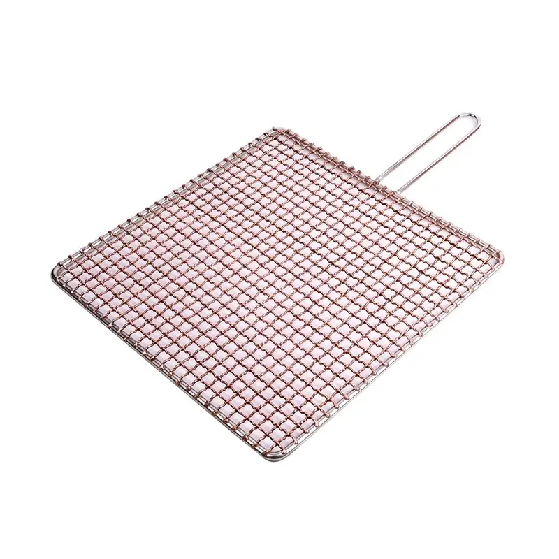 Rectangular copper-wire mesh grill