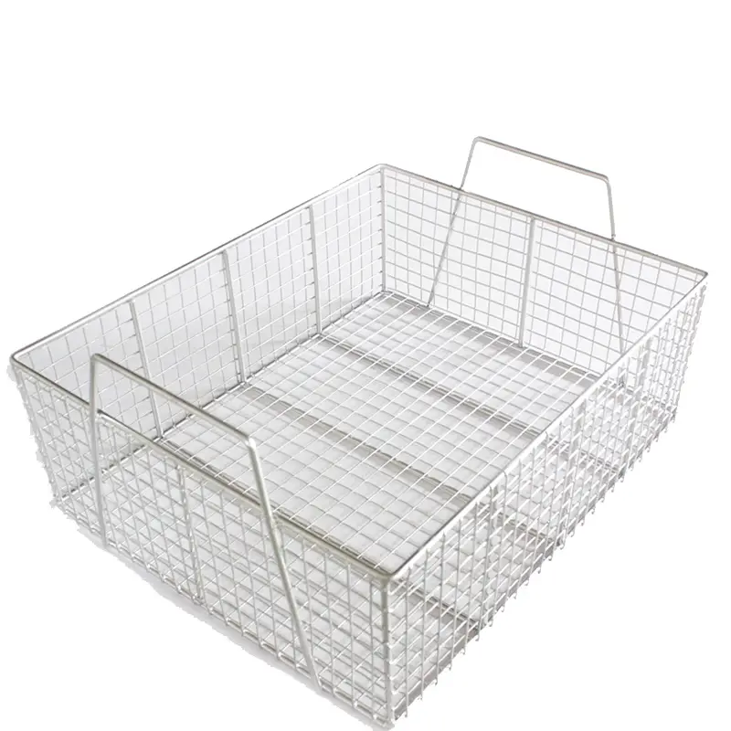 Stainless Steel Mesh Industrial Cleaning Basket