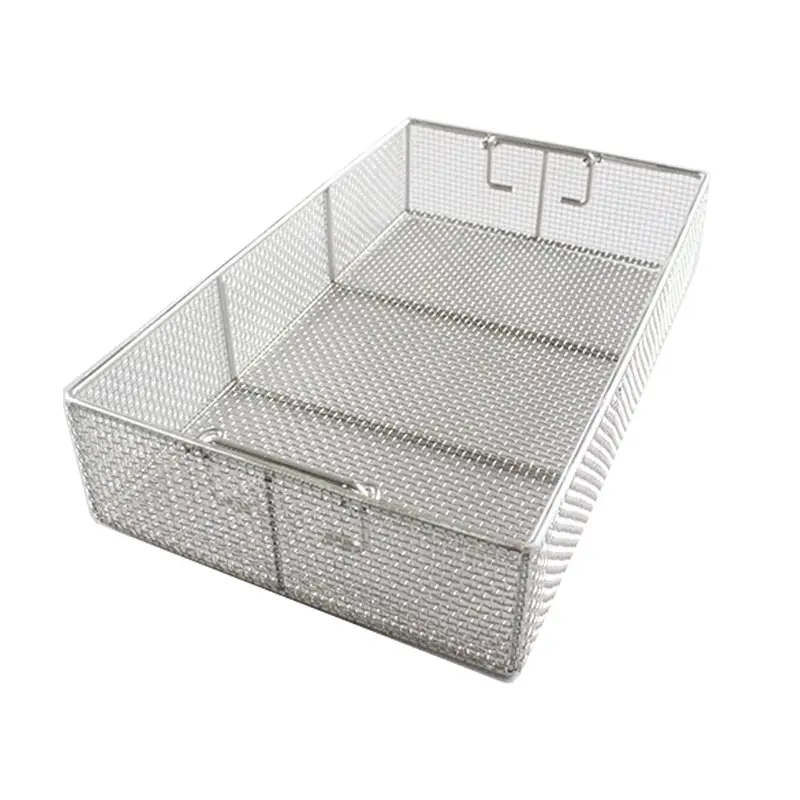 Stainless Steel Woven Mesh Cleaning Basket