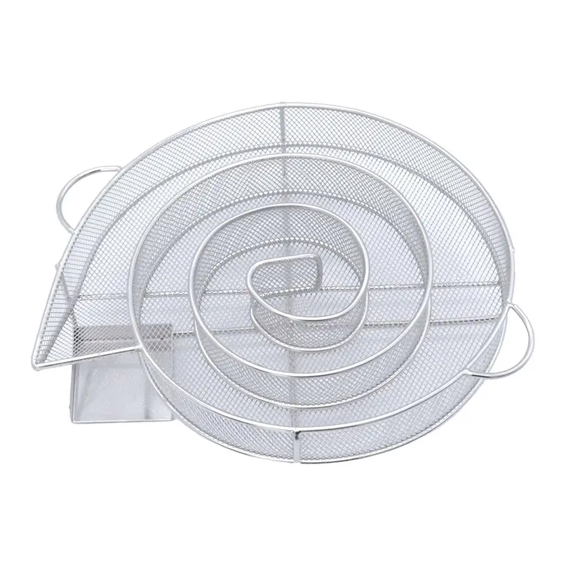 Stainless Steel Spiral Round Smoking Tray