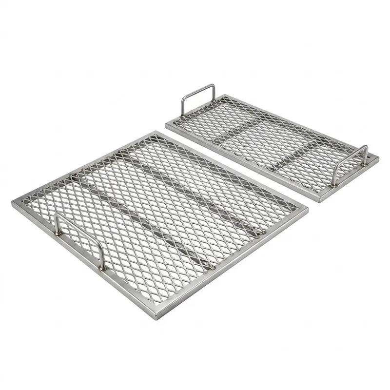Rectangular Stainless Steel Expanded Mesh Grate with Profile Frame