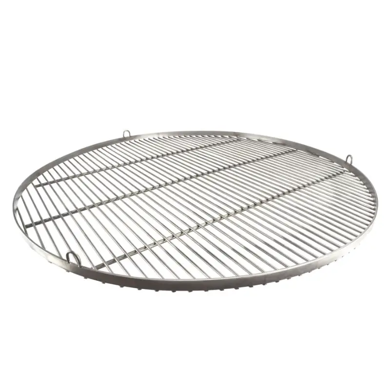 Multi-rod suspended stainless steel grill